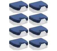 ibasenice Plastic Razor Head Protector Case Space Saving 8pcs with Ventilated Design and Clip-on Cover, Mini Manual Safety Razor Storage Case and Reduces Accidental for Bathroom and Travel