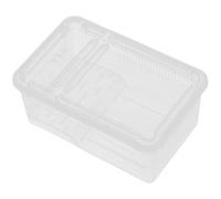 ibasenice Plastic Reptile Carrier Box Small Critter Keeper with Ventilated Lid Turtle Feeding Tank for Snake Spider Frog Breeding and Transport