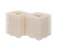 ibasenice Plastic Switch Box Corner Protector for Crisp Corner Alignment 50pcs with 90 Degree Straight Edge Multi-functional Design, for Construction and Plastering Scenarios