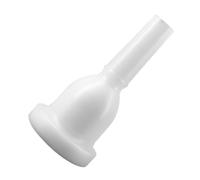 ibasenice Plastic Tuba Mouthpiece Replacement White Key the Side, 39mm Bottom and 13mm Upper Diameter, Designed for Musical Performances Delivering Stronger Bass Effects and Reliability