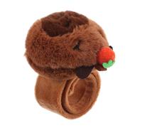 ibasenice Plush Animal Slap Bracelet Wristband Cute Bike Handlebar Decoration for Mountain and Road Bikes Easy Attachment Cartoon Stuffed Animal Party Favor Enhancing Riding Fun
