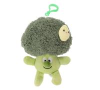 ibasenice Plush Keychain Cute Broccoli Stuffed Doll Soft Velour Key Decor for Bag Hanging Decoration