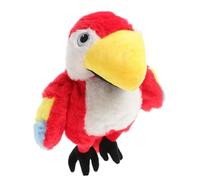ibasenice Plush Parrot Hand Puppet Soft PP Cotton Material Interactive Storytelling for Early Education Role Play and Funny Bird Emulated