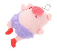 ibasenice Plush Pig Pendant Bag Hanging Decor Cute Cartoon Pig Plush Keychain for Purse Backpack Decoration Soft Material Charming Gift