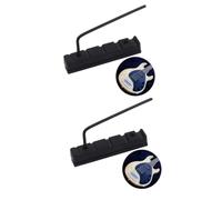 ibasenice Pom Bass Bone Bridge Saddle Slotted Nut for Bass Accessories and Adjustable Setup String