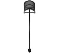 ibasenice Pop Filter Shield U-Shaped Microphone Windscreen Cover, Large Black Metal Mesh Studio Mic Shield for Recording, Streaming, Podcasting, Vocal Protection