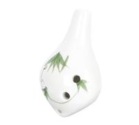ibasenice Portable Alto Ocarina Ceramic Wind Instrument for Boy Girl Design Beautiful Tones for Beginners and Classroom Use Leaf