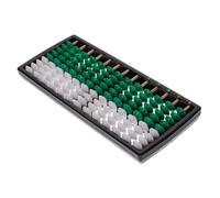 ibasenice Portable Chinese Abacus for Adults and Students, Plastic Material with 9 Beads, Traditional Style Counting Tool for Education and Brain Development in Living Room or Classroom