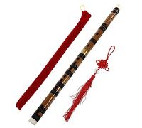 ibasenice Portable Chinese Flute Student Bamboo Flute Tuning Instrument for Boys and Girls Safe Traditional Musical Instrument
