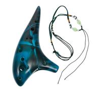 ibasenice Portable Dolomite Ocarina Musical Instrument Ocarina Flute in Blue for Beginners and Classical Music Lovers Easy to Play and Carry