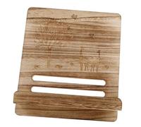 ibasenice Portable Foldable Wooden Music Sheet Stand Adjustable Angle Brown Desktop Book Holder Vintage Classic Style for Tablets and Sheet Music for Musicians and Students