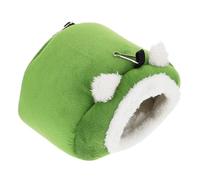 ibasenice Portable Green Hamster Hideout Bed Soft Flannel and Cotton Flock Material, Versatile Winter Pet House Suitable for Rabbit and Small Animals Hideout