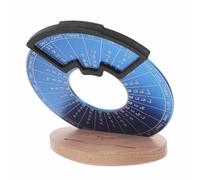 ibasenice Portable Guitar Circle of Fifths Wheel with Stand Strategic Chord Mapping Tool for Beginners and Students Enhanced Music Theory Learning Aid with Clear Note Chart and Five-line