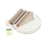 ibasenice Portable Kalimba Thumb Piano Acrylic Sound Instrument for Beginner Musical Instrument Starry Bear Shape for Finger Piano Practice