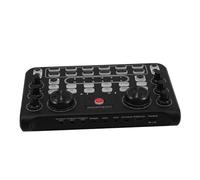 ibasenice Portable Live Sound Card Mixer for Singing and Gaming Multi-language Audio Mixer with Fine Tuning Compatible Phone for Live Streaming and Recording