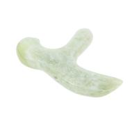 ibasenice Portable Manual Jade Foot Massage Tool Triple-Prong Acupoint Relief Stick for Home Spa Go Foot Care Smooth Natural Stone for Comfortable Trigger Point Therapy