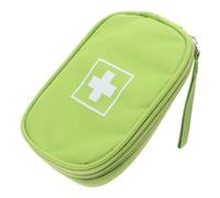 ibasenice Portable Medicine Storage Bag Small Travel Organizer with Handle Clear Compartments for Fast Access Emergency Pouch for Outdoor Car Home and Office Use