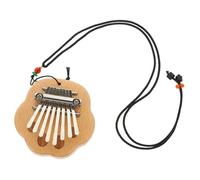 ibasenice Portable Mini Kalimba Thumb Piano Solid Beech Wood Finger Instrument with Curved Ergonomic Design Resonance Sound for Beginners and Advanced Players Compact Musical Gift