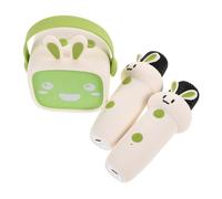ibasenice Portable Mini Karaoke Speaker for Wireless Microphones User-friendly Music Player for Singing and Educational Storytelling Compact Green Design for Family Fun and Parties