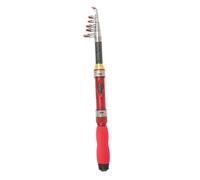 ibasenice Portable Mini Telescopic Fishing Rod Lightweight Saltwater Freshwater Pole for Beginners Adults Outdoor Fishing Tool with Cork Grip and Multi-purpose Hook Holder