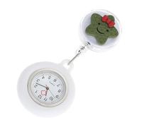 ibasenice Portable Nurse Watch with Silicone Star Design and Practical Functions, Alloy Case, Stylish and Lovely Pocket Watch for Nurses Working in Healthcare