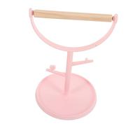 ibasenice Portable Parrot Training Stand with Stable Wide Base Indoor Plastic and Bird Perch for Desktop Use Suitable for Parrots and Birds to Climb Chew and Play