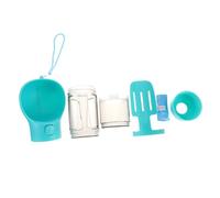 ibasenice Portable Pet Drinking Bowl Water Dispenser with Food Container Waste Bag Holder and Multi Use Scoop Compact Lightweight Feeder for Cats and Dogs Fresh Water Bowl for Travel and