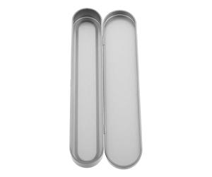 ibasenice Portable Rectangular Tin Case Multi-use Tweezer Case Silver Iron Pencil Organizer for Daily Use and Travel
