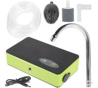 ibasenice Portable Small Three-in-one Induction Charging Oxygen Pump for Fish Tanks with 2000ma Battery, Abs Material, LED Bait Lights, and Easy to Charge Design for Wild Fishing and Mixing
