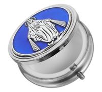 ibasenice Portable Small Zinc Alloy Rosary Beads Storage Box for Holy Communion with Space Saving Design, for Bathroom or Dresser Use