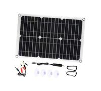 ibasenice Portable Solar Panel with Dual USB Ports Design for Outdoor Use Compatible with Rvs Boats and Campers High Conversion Efficiency Monocrystalline Charger