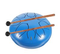 ibasenice Portable Tongue Drum Kit for Beginners Hand Pan Percussion Instrument with Ethereal Melodious Tone Sturdy Blue Hand Drum for Music Enlightenment and Concentration Improvement