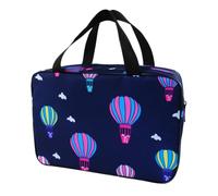 ibasenice Portable Waterproof Toiletry Bag for Men and Women, Foldable Multifunction Shower Organizer Made of Sturdy Oxford Cloth, for Fitness and Swimming Activities, Blue Handle Bath