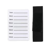 ibasenice Portable White Acrylic Eyelash Display Plate with Numbers Round Edge, Lightweight Grafting Eyelash Tray for Home and Cosmetics Use, Sturdy and Does Not Damage Your Hand