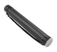 ibasenice Poster Storage Tube, Extendable 24.6-39.3 in Plastic Poster Tube with Strap, Black, for Maps and Blueprints, for Artists and Designers, Travel Kit and Studio Storage