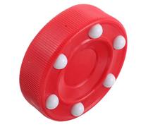 ibasenice PP Indoor Outdoor Hockey Ball for Training and Matches Roller Street Hockey Puck for Skill Development and Passing Practice Lightweight Red Sports Equipment