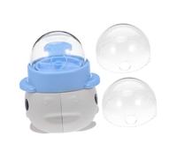 ibasenice Press and Rotate The Feeder Food Dog Feeding Treat Puzzle for Dogs Feeder Interactive with Button Abs Sky-blue