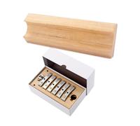 ibasenice Press Caul Insert Set for Guitar Luthier 13pcs Metal Inserts with Wooden U-shaped Pillow