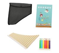 ibasenice Professional 18-note c Key Pan Flute Portable Panpipe Musical Instrument for Beginners in, Lightweight Bamboo Panpipe for Learning and Practice
