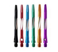 ibasenice Professional Alloy Darts Shafts 6Pcs Multicolour Metal Rods with Smooth Surface 2Ba Thread Size Lightweight for Indoor Gaming and Hobby Use