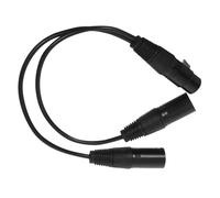 ibasenice Professional Balanced Xlr Splitter Cable Female to Dual Male Microphone Audio Adapter for Studio-grade High-fidelity Sound Transmission Compact and Portable Design for Mobile