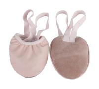 ibasenice Professional Ballet Half Sole Dance Shoes for Women Elastic Toe Protector Ballet Dancing Footwear Lightweight for Yoga Modern Ballroom and Jazz Dance Beige