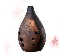 ibasenice Professional Chinese Xun Ceramic Ocarina 10 Holes in F Key Pure and Correct Tune and Easy to Blow, Musical Instrument Gift for Those Who Love Traditional Chinese Style