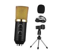 ibasenice Professional Condenser Microphone for Sound Recording and Broadcasting Stand Rack Featuring Echo and Reverberation Functions for Podcasting and Webcasting