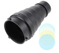 ibasenice Professional Flash Accessories Tube Kit with Honeycomb Grid and Light Filters Plastic Material for Beauty and Portrait Photography Spotlight Effect Concentrate Light