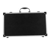 ibasenice Professional Microphone Box Set with Handle, Shockproof Wear-Resistant Microphone Holder Case for Live Streaming and Outdoor Use, Black Protective Mic Storage Box