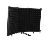 ibasenice Professional Recording Equipment Windproof Screen Noise Reduction Partition Mic Pops Filter for Streaming Microphone Shell Black
