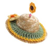 ibasenice Puppy Hat for Dogs and Cats Adorable Sunflower Design for Birthdays Parties and Photos Durable Accessory for Memorable Moments