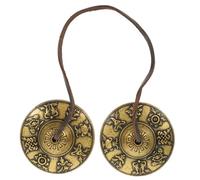 ibasenice Pure Copper Bell Cymbals for Meditation Yoga Nepal Cymbals Bell Religious Ceremony Instrument Handmade Percussion Instrument
