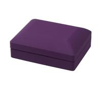 ibasenice Purple LED Necklace Box with Light up Feature, Made of Rubber and Plush, Easy to Open and Close, Environment-friendly Jewelry Box for Pendant and Necklace Storage